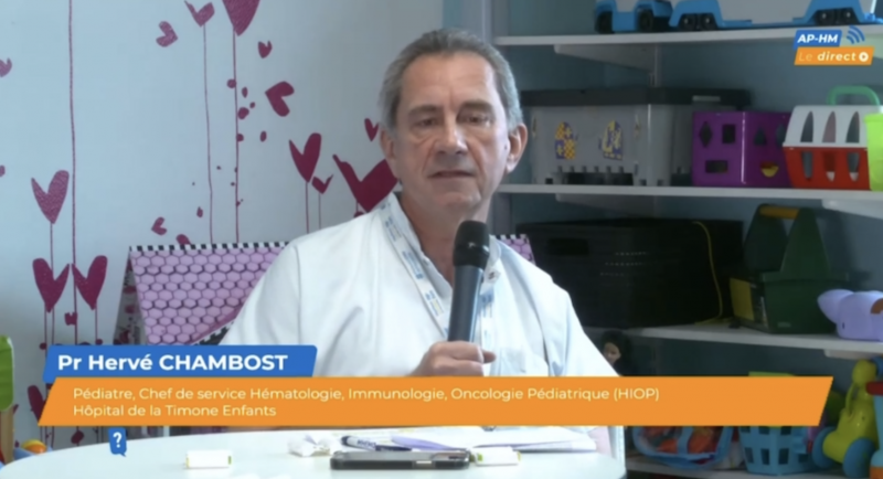 Hervé Chambost, chef de service de cancérologie pédiatrique à Marseille